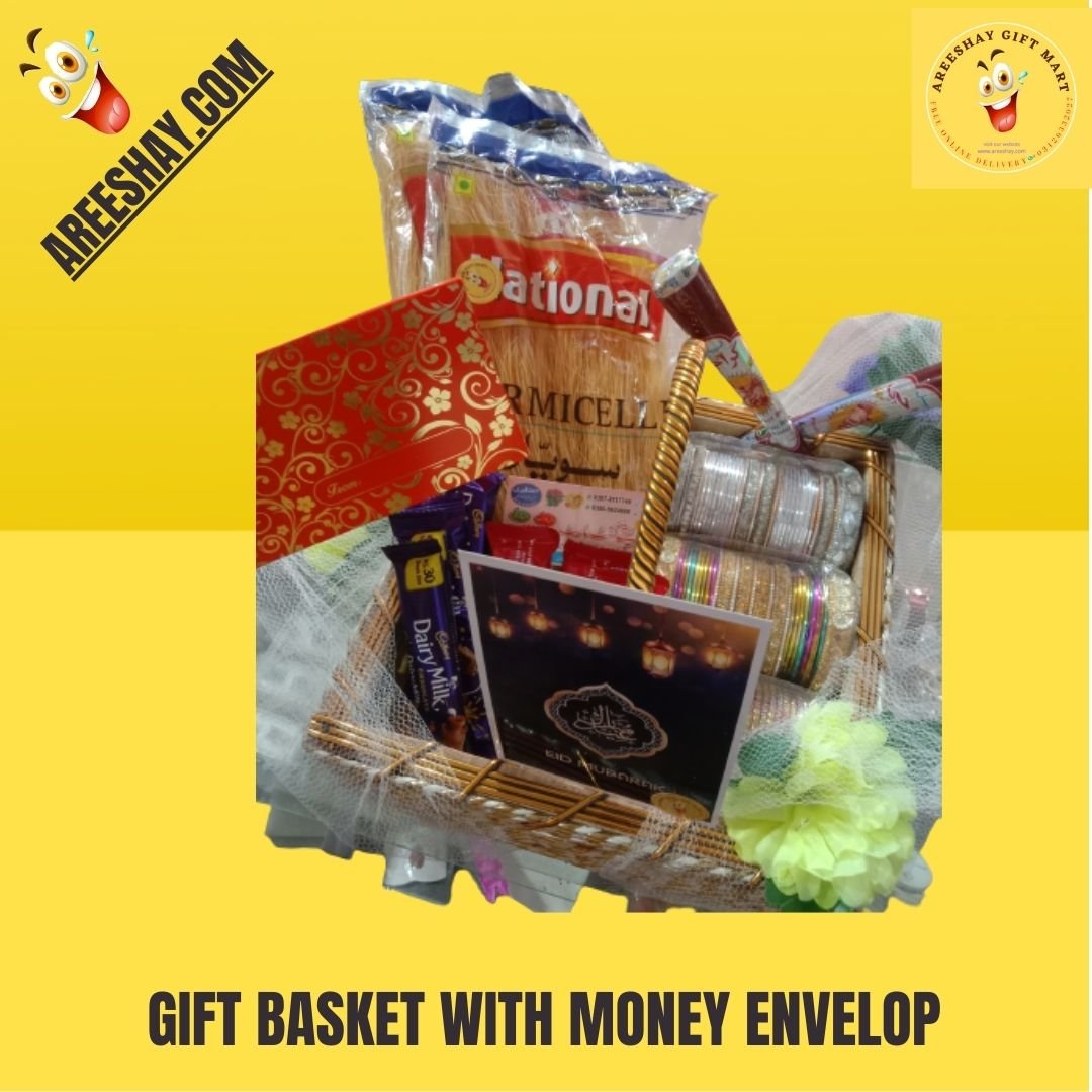 MEETHI EID GIFT BASKET WITH EIDI ENVELOP