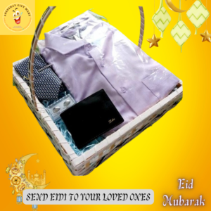 SHIRT & TIE SPECIAL GIFT BASKET FOR HUSBAND