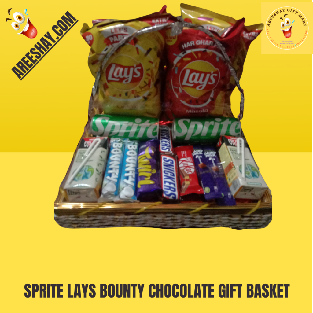 SPRITE LAYS BOUNTY CHOCOLATE GIFT BASKET Send Gifts To Pakistan