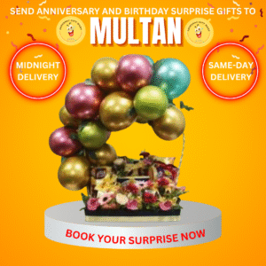 CAKE+BALLOONS AND CHOCOLATE GIFT BASKET WITH SNACKS ANNIVERSARY GIFTS